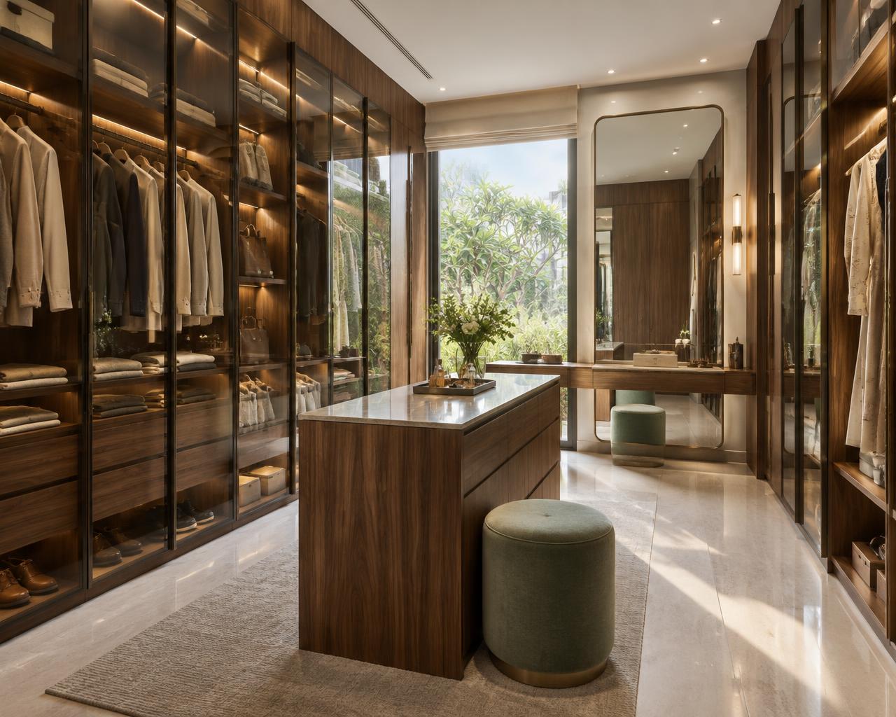 Bedroom & Wardrobe — illustrative design